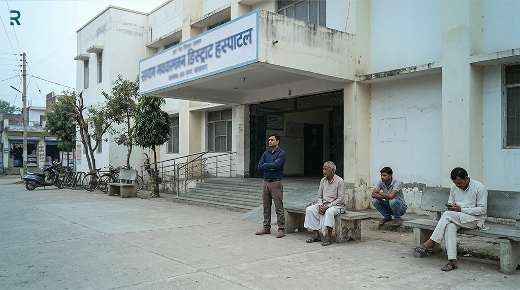 ग्रामीण भारत में सरकारी जिला अस्पताल - यौन स्वास्थ्य सेवाओं की कमी